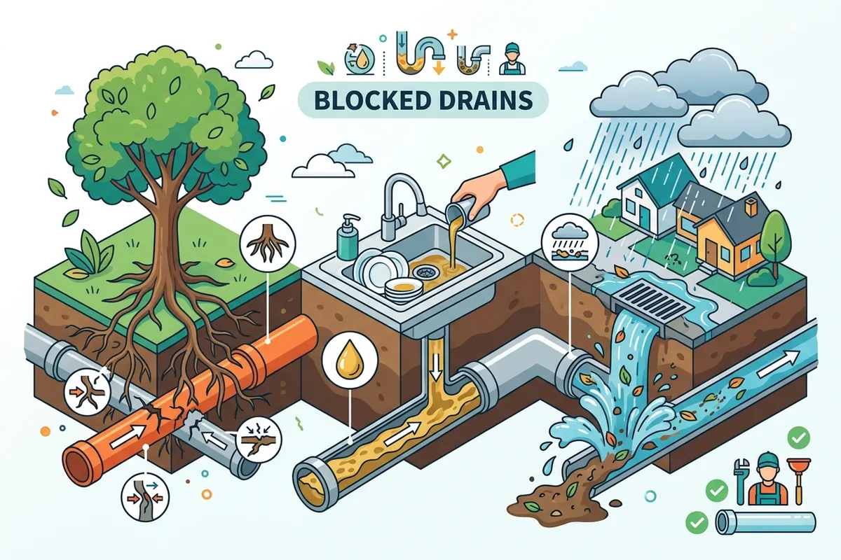 Blocked drains in Rockhampton: tree roots, fat and the wet season
